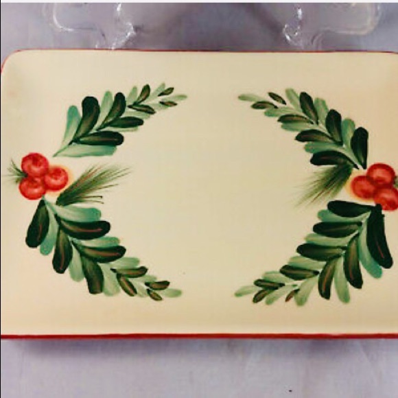 SLAH Set of 2 Christmas Memories Appetizer Plates - Picture 2 of 4